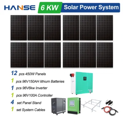住宅エネルギー太陽電池システム 6000W 8000W 10kw 15kw 20kw ソーラーパネルキット 6000W 完全なセットオフグリッド太陽光発電システム